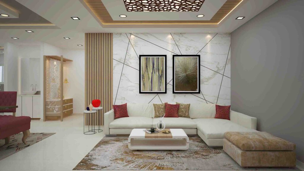 Living room interior designs by interiors designers in hyderabad