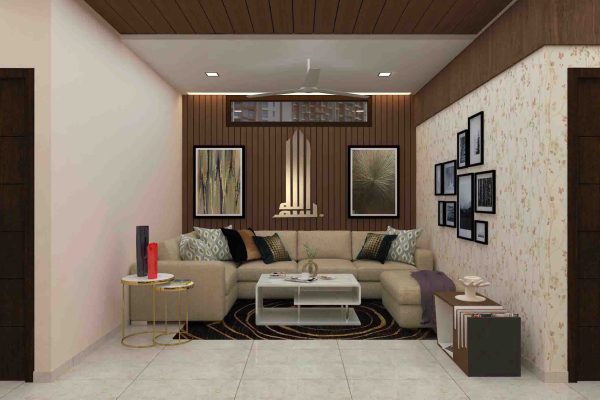 Luxurious living room interior with plush seating, warm lighting, and modern décor (14)